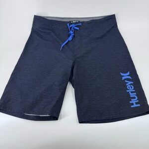 Hurley Men's Swim Board Shorts - black and Blue